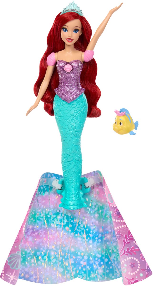 Mattel princesas disney transformadorende ariël - modepop