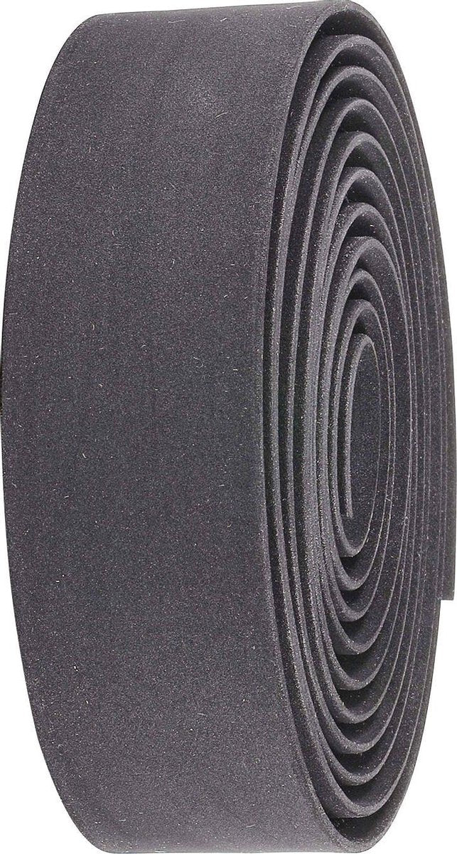 Nastro manubrio ciclismo Bbb bici da corsa - materiale elasticizzato antiscivolo - lunghezza: 200 cm - spessore: 3,5 mm - compresi tappi manubrio - nero - nastro da corsa gel bht-05
