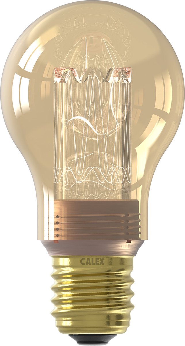 Lámpara led serie corona calex - e27 - fuente de luz a60 dorada - 3,5w - regulable