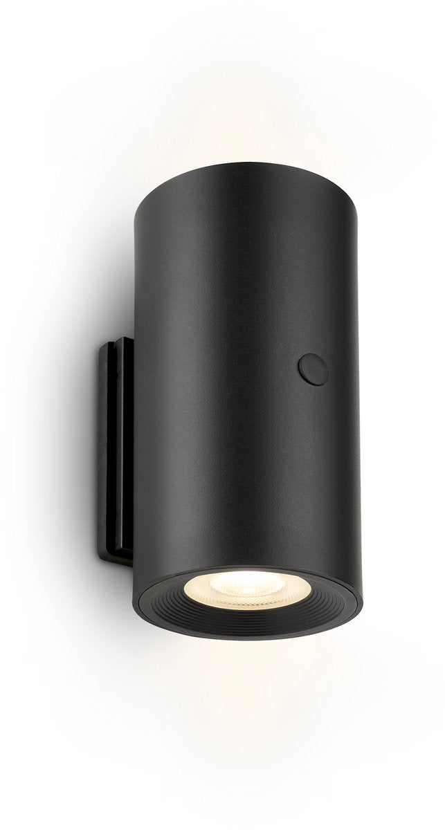B.k.licht briloner misy – lampada da parete ricaricabile – senza forare il collegamento alla corrente – dimmerabile con touch – luce bianca calda – nero – ø6 x 12 cm