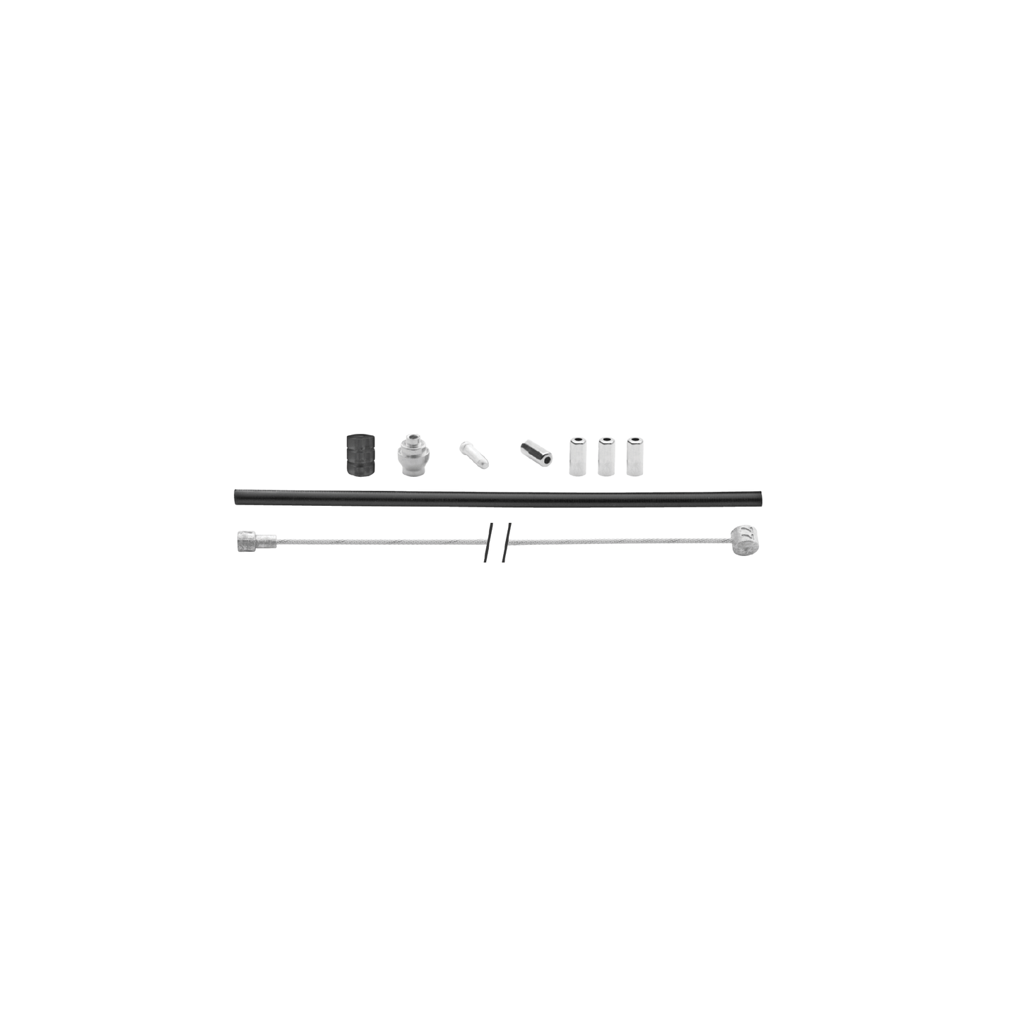 Kit de cable de freno universal Elvedes 1700 mm 2250 mm galvanizado - negro (en el mapa)
