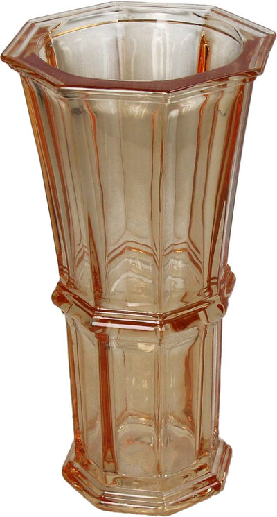 Vaso collezione HD in vetro arancione 12,5x12,5x23cm
