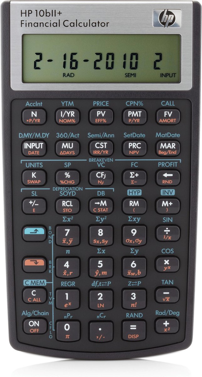 Calcolatrice finanziaria HP 10bii+