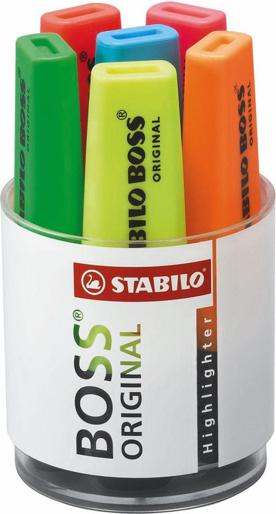 Pennarello originale Stabilo Boss adatto alla scatola - 6 pz.