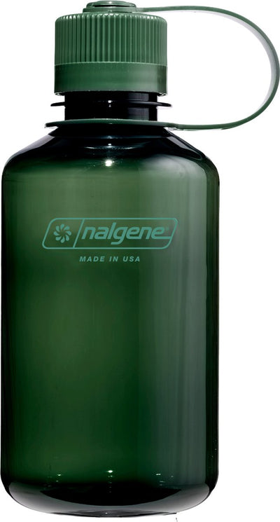 Nalgene - botella de boca estrecha - botella para beber - botella de agua - a prueba de fugas - 500ml - libre de bpa - sustentar - jade