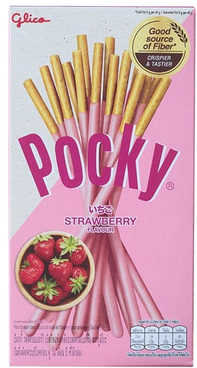 Pocky strawberry - 10 x 43gr - voordeelverpakking