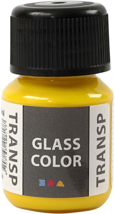 Creative Company Glass Color Paint trasparente Vernice Giallo, 30 ml