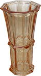 Hd collection vaas glas oranje 12,5x12,5x23cm