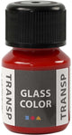 Creative Company Glass Color Transparent Paint Red, 30 ml