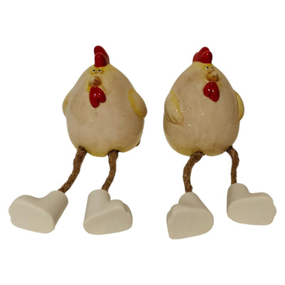 Pollo ambiente mansión con patas colgantes 6,5x7x7,8cm