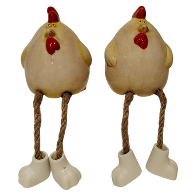 Pollo ambiente mansión con patas colgantes 6,5x7x7,8cm