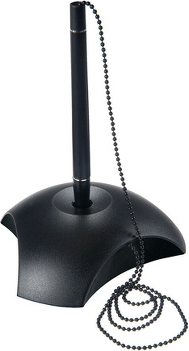 Bolígrafo contador Han - delta - 116 x 103 x 145 mm - negro - con cadena de metal - ha-1751-13