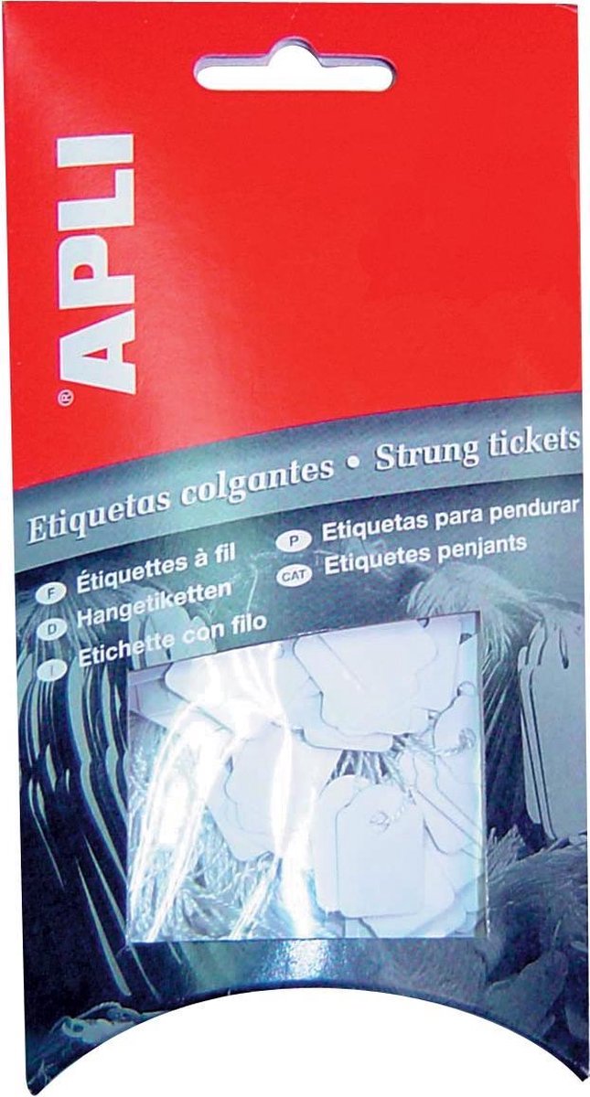 Etichette in filo Apli ft 22 x 35 mm (l x a) (7011) | scatola da 100 pezzi