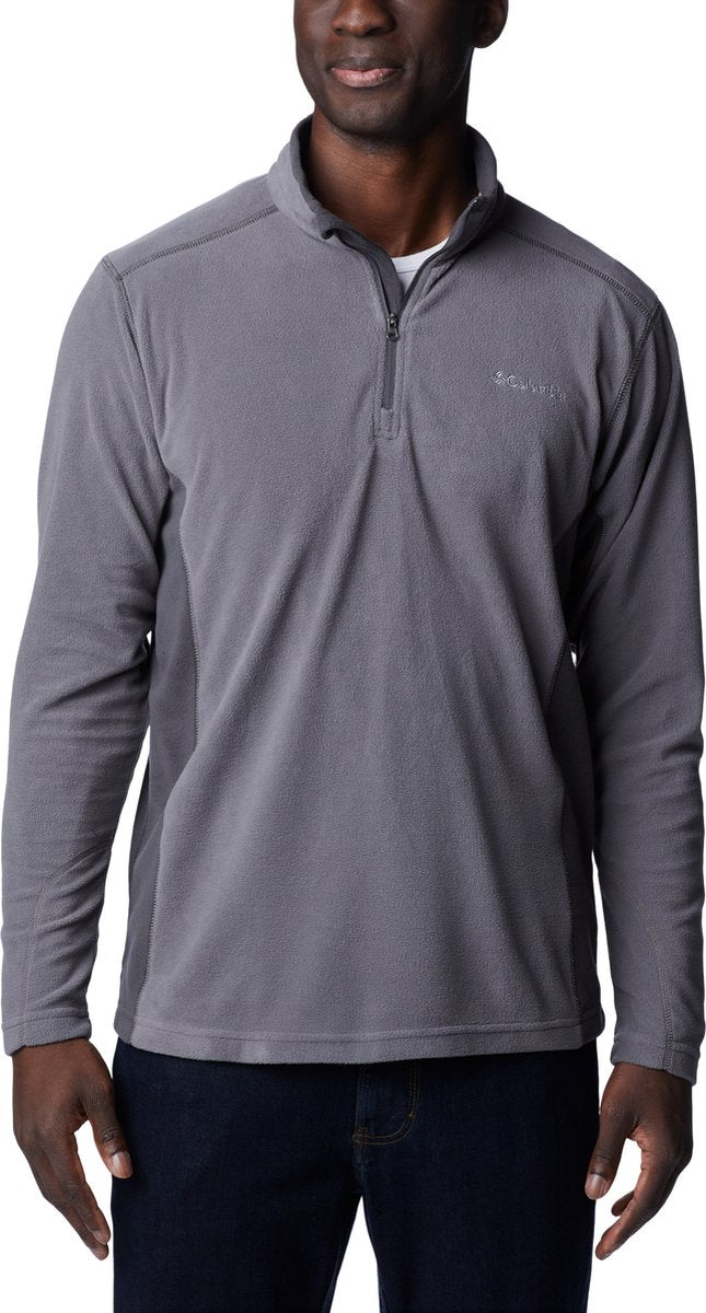 Columbia klamath range™ ii half zip fleece trui - fleecetrui met halve rits - outdoortrui heren - grijs - maat xxl