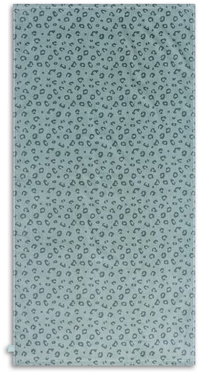 Leopardo | Toalla de algodón verde 135 x 65 cm