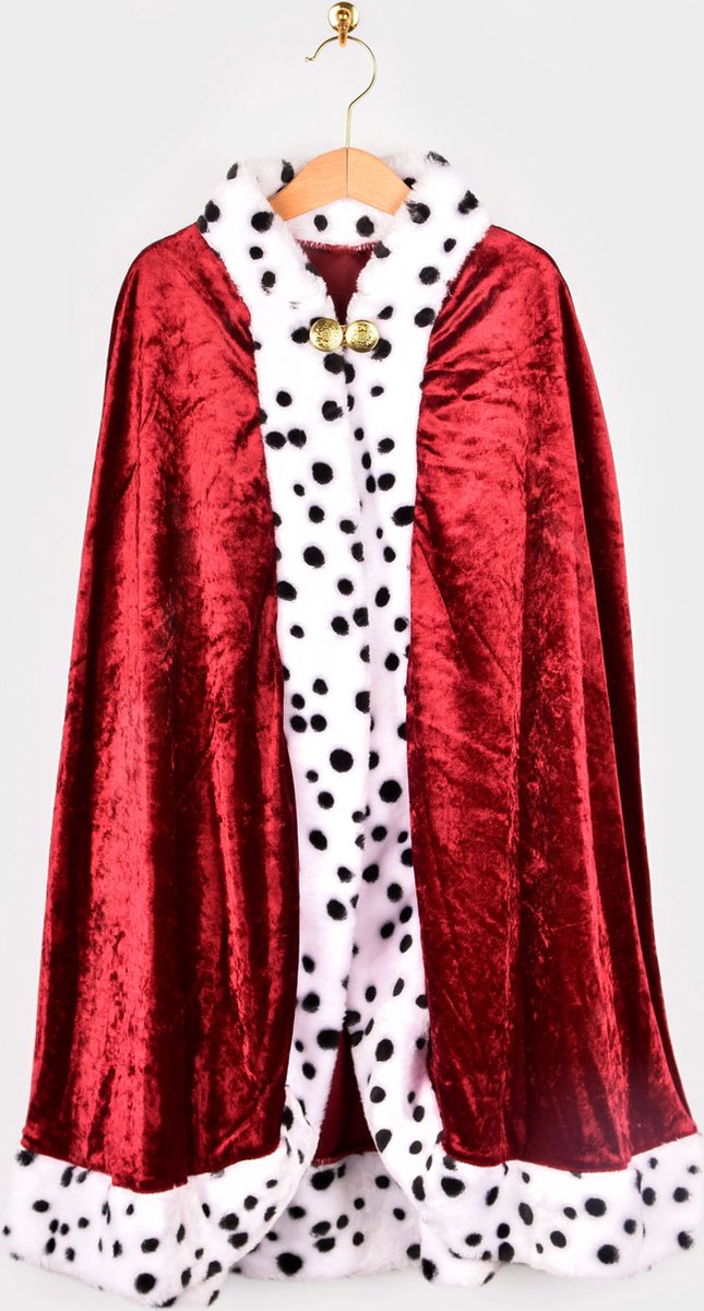 Den Goda Fen vestire mantello re velluto rosso 98-128 3-8 anni giocattoli.