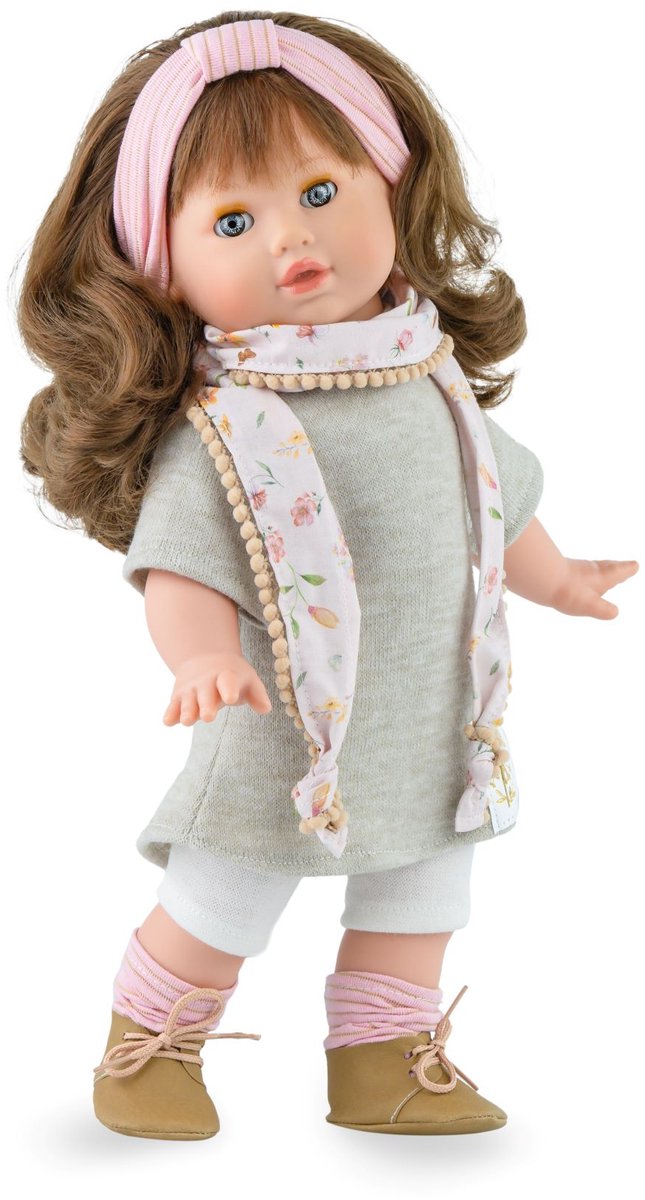 Marina pau marina - pau modepop tina fleur met etui - 42cm - kleurrijk speelgoed.