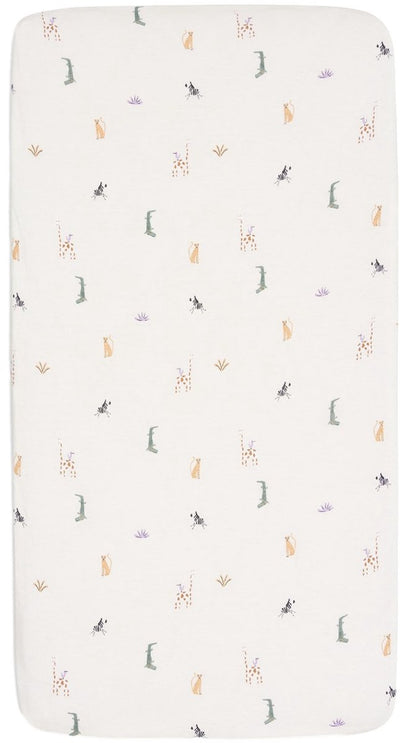 Jollein baby - lenzuolo con angoli jersey 70 75x140 150 cm - lettino per bambini - cotone morbido - Jungle Jambo