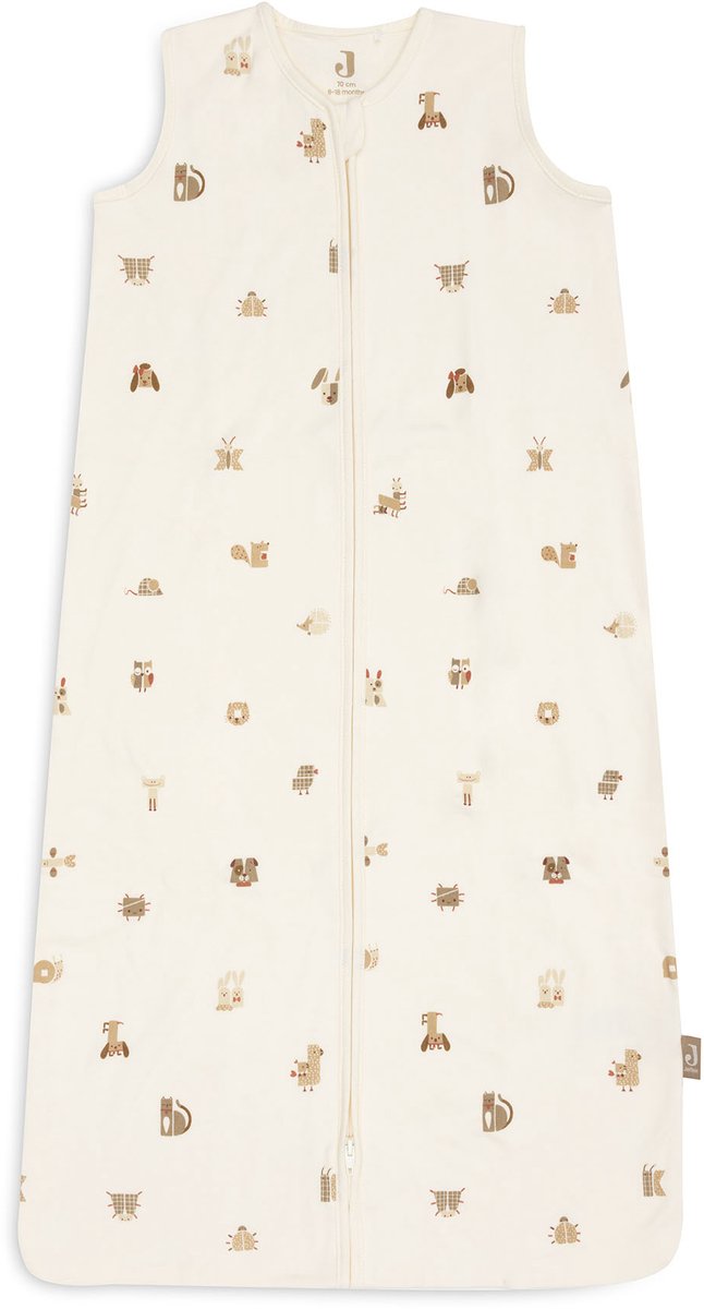 Jollein saco de dormir bebé sin mangas 70cm - jersey - animal friends