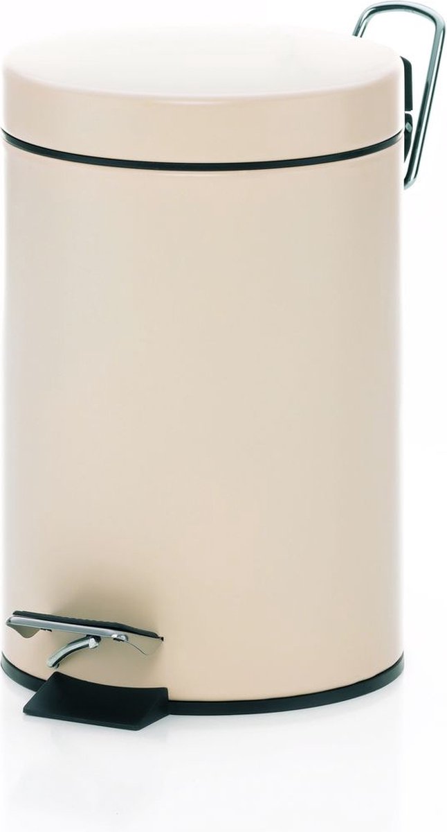 Pattumiera a pedale Kela monaco - 3 l - panna -