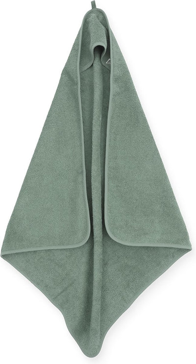 Jollein - mantellina da bagno - verde - 100% cotone spugna - asciugamano per bambini con mantellina da bagno, scialle, poncho da bagno - 75x75 cm