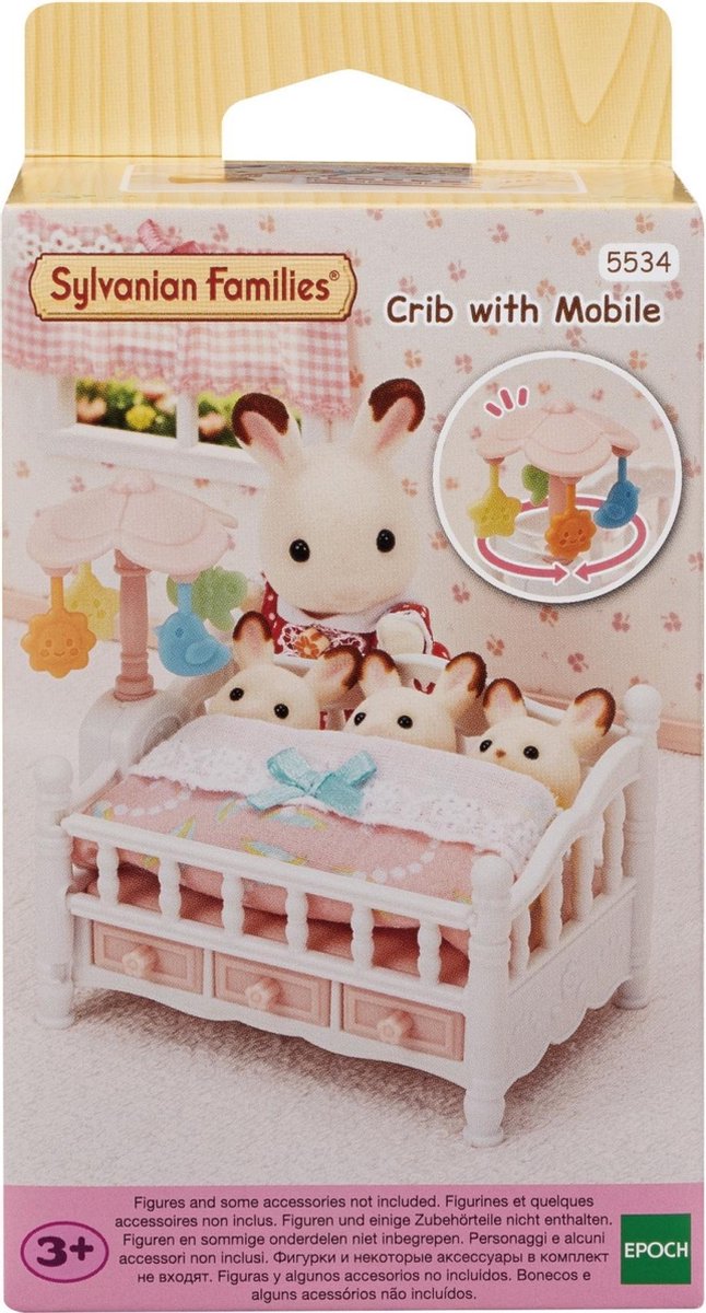 Letto familiare Sylvanian per tre gemelli con arredamento mobile 5534 per casa delle bambole