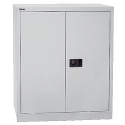 Armario con puertas batientes bisley 2 puertas metal 914x400x1000mm gris claro
