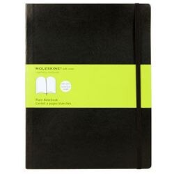 Moleskine notitieboek xl blanco zacht kaft zwart