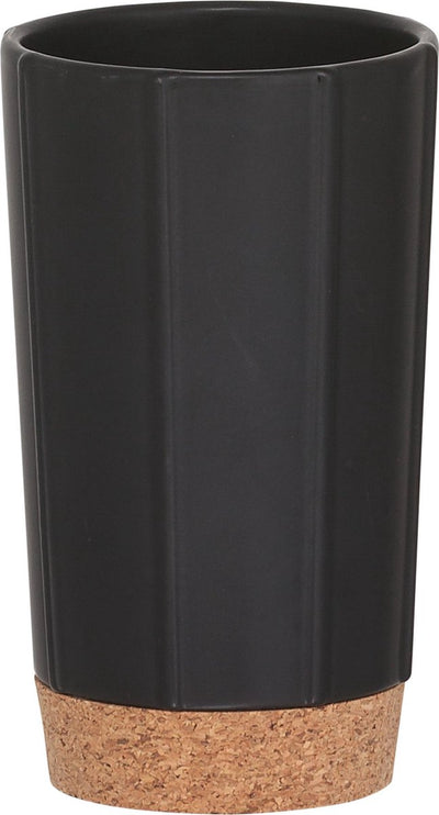 Corcho Sealskin - vaso para cepillo de dientes independiente - negro