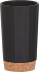 Corcho Sealskin - vaso para cepillo de dientes independiente - negro