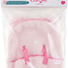 Corolle poppen draagrugzak roze pluche 30cm babypop accessoire.