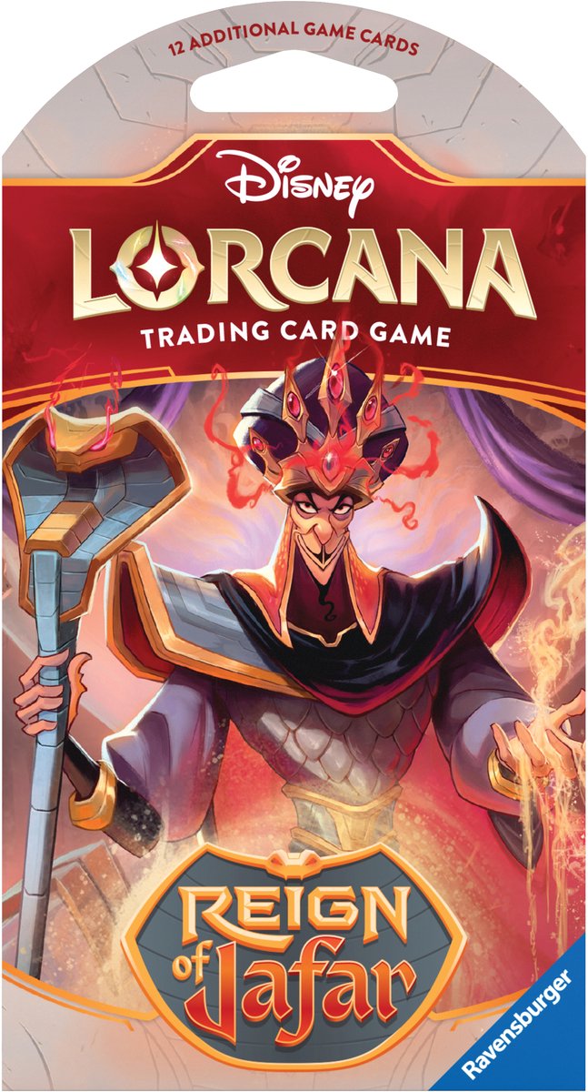 Disney Lorcana Ravensburger -: buste con busta Reign of Jafar - gioco di carte collezionabili - da 8 anni
