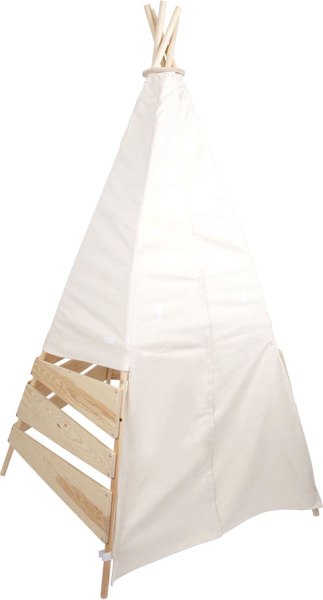 Carpa tipi de madera pequeña al aire libre