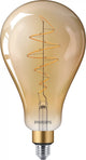 Philips LED gigante a spirale oro - 40 W - E27 - luce bianca extra calda dimmerabile