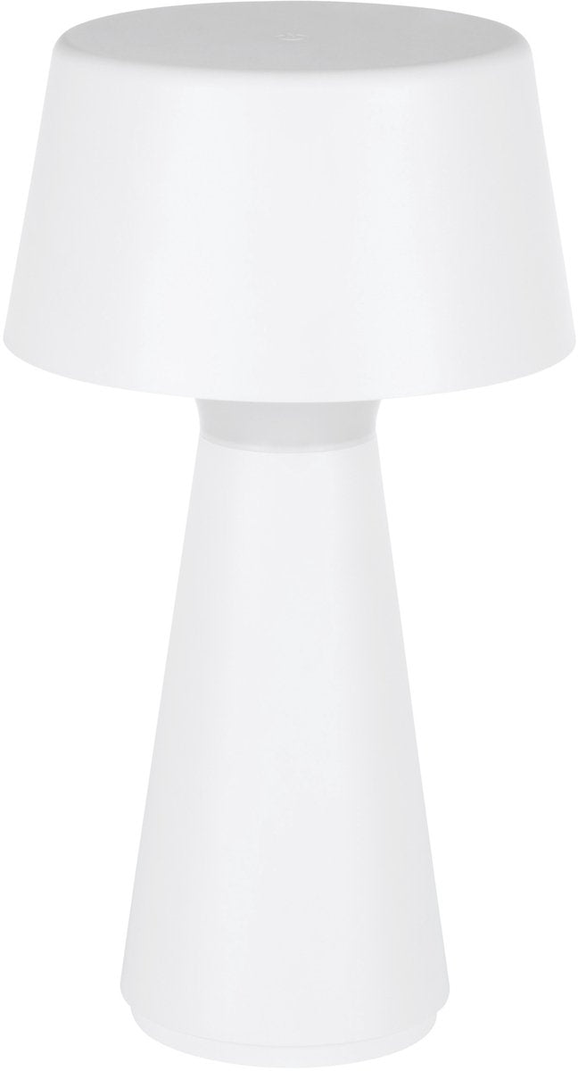 Lampada da tavolo Eglo scorrano - dimmer touch - wireless - 29 cm - bianca - luce bianca orientabile - ricaricabile - per interni ed esterni
