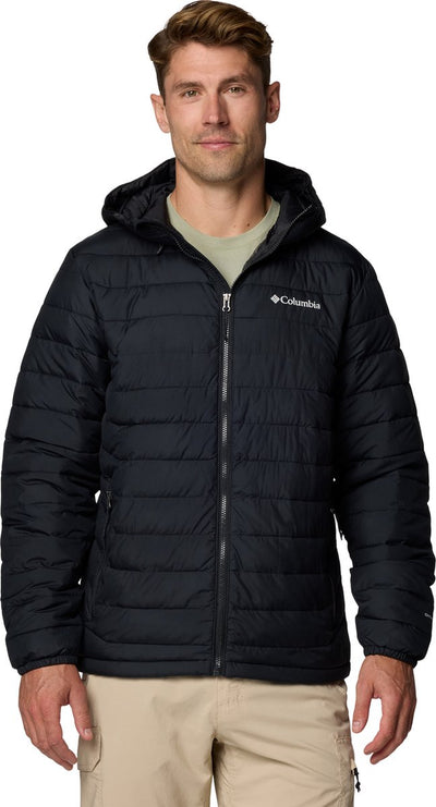 Giacca outdoor da uomo Columbia Powder Lite™ ii con cappuccio - nera - taglia L
