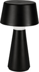 Lampada da tavolo Eglo scorrano - dimmer touch - wireless - 29 cm - nera - luce bianca orientabile - ricaricabile - per interni ed esterni
