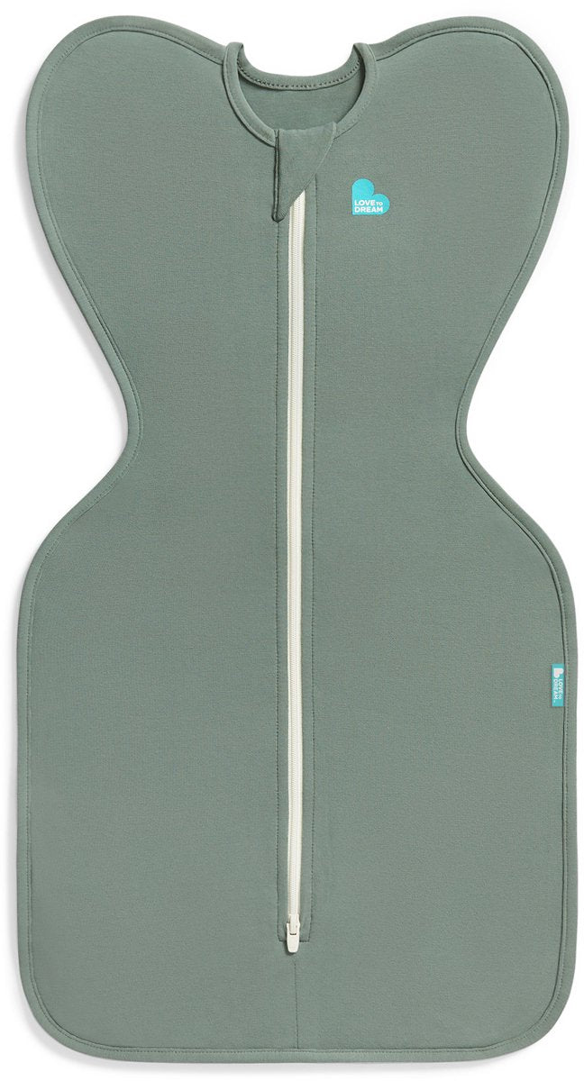 Love to dream ™ saco de dormir para bebé swaddle up™ - pañales - bebé 0-3 meses - 3,5-6 kg - todas las estaciones - oliva intenso