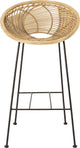 Bloomingville - sgabello da bar yonne - beige - rattan