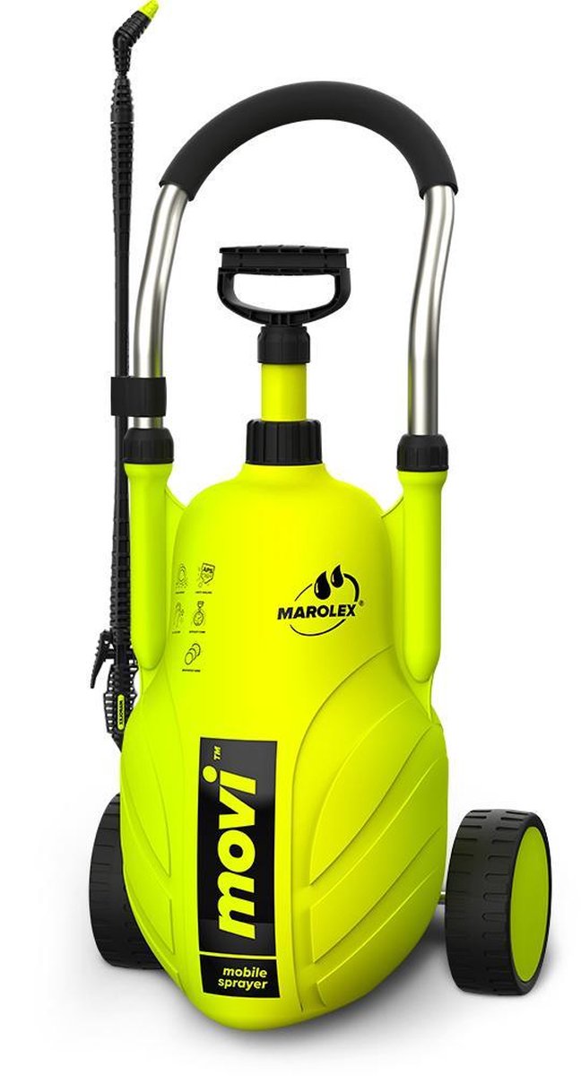 Marolex movi - irroratore a pressione 16 lt su ruote - nebulizzatore - diserbo - diserbo - disinfezione