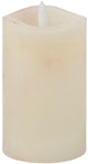 Candela led Arti casa - timer 6 ore - funzionamento a batteria - 7,5 x 12 cm - avorio