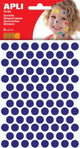 Apli kids stickers | cirkel diameter 10 | 5 mm | blister met 528 stuks | blauw