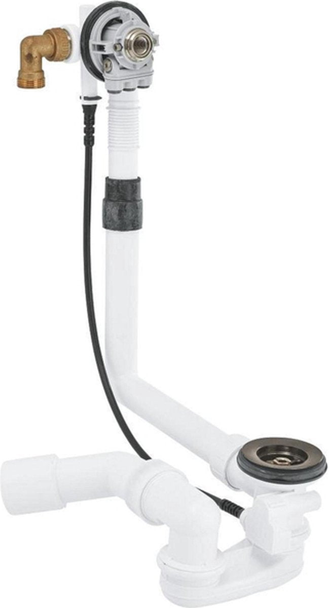 Grohe talentofill badvul-, afvoer- en overloopgarnituur - voor standaard baden - geborsteld hard graphite (mat antraciet)