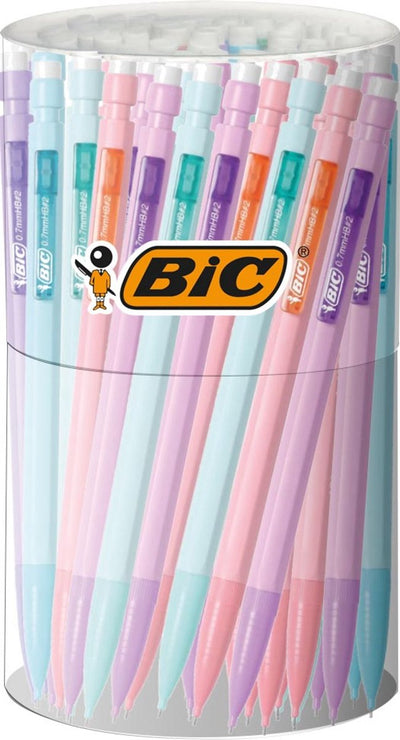 Bic matic - portaminas - pastel - tubo de 60 piezas - varios colores