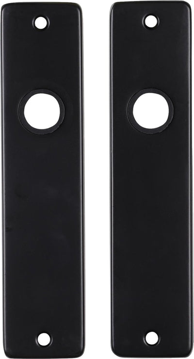 Escudo de puerta Starx - persiana de escudo corto - herraje interior para puerta - aluminio - negro