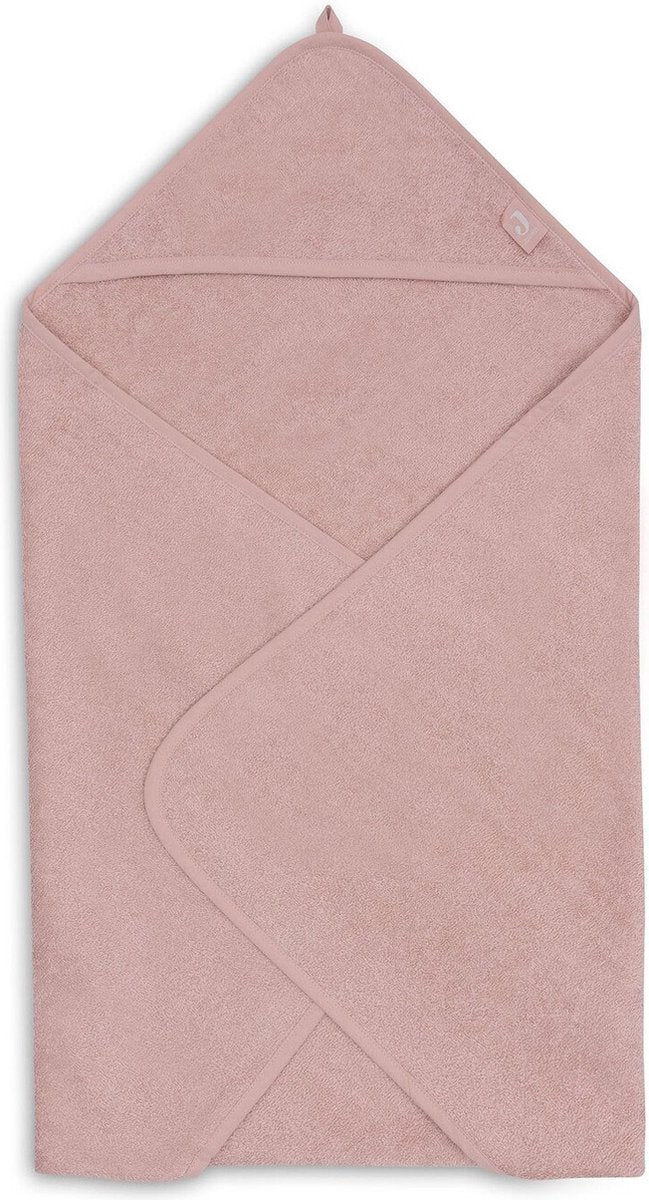 Jollein - capa de baño de felpa 75x75cm - toalla de bebé con capa de baño, chal, poncho de baño - rosa salvaje
