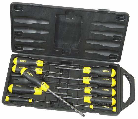 Stanley Cushiongrip Charwiniver Set a 10 pezzi (St Pz)