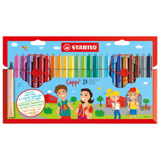 Stabilo cappi - viltstift - set met 24 stuks