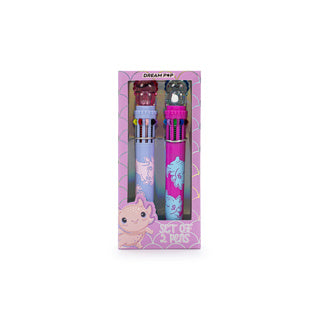 Dream pop set de 2 bolígrafos multicolor axelot | 6 piezas