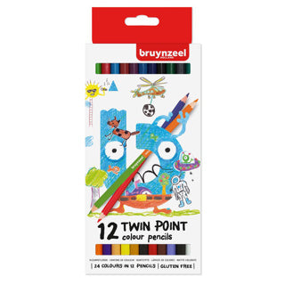 Bruynzeel Kids Twin Point Colored Pencils, 12º.
